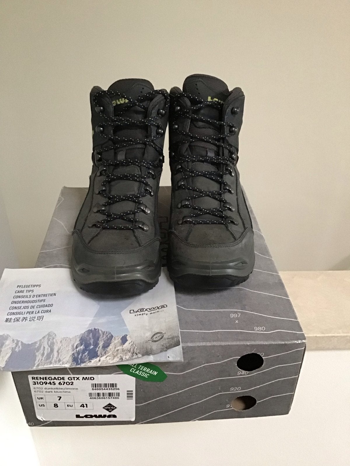 Lowa Renegade GTX Mid wandelschoenen - Maat 41, Sport en Fitness, Bergsport en Wandelen, Ophalen of Verzenden, Zo goed als nieuw