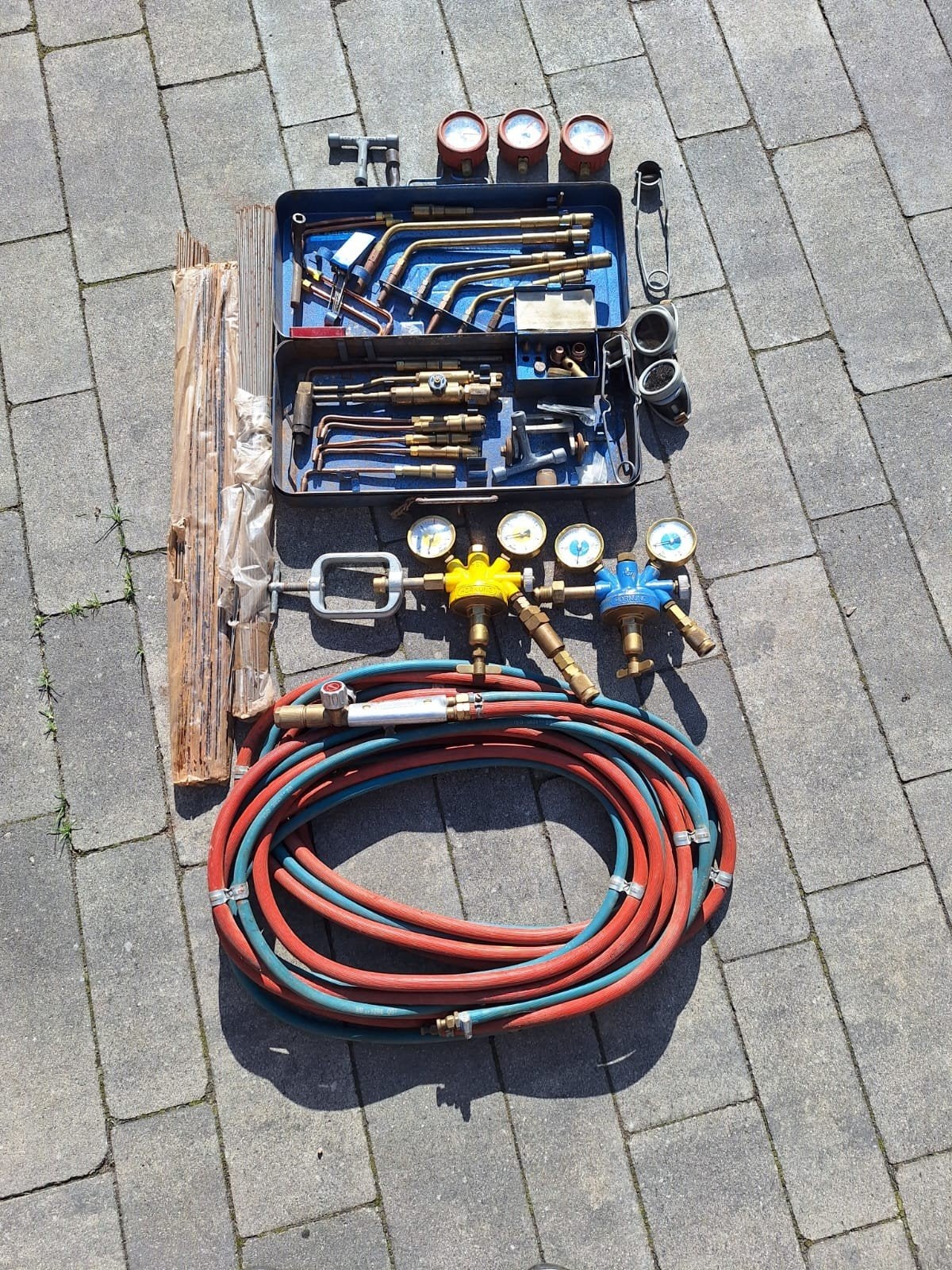 Complete Autogeen Las- en Snijset met Toebehoren, Ophalen of Verzenden, Gebruikt, Overige typen