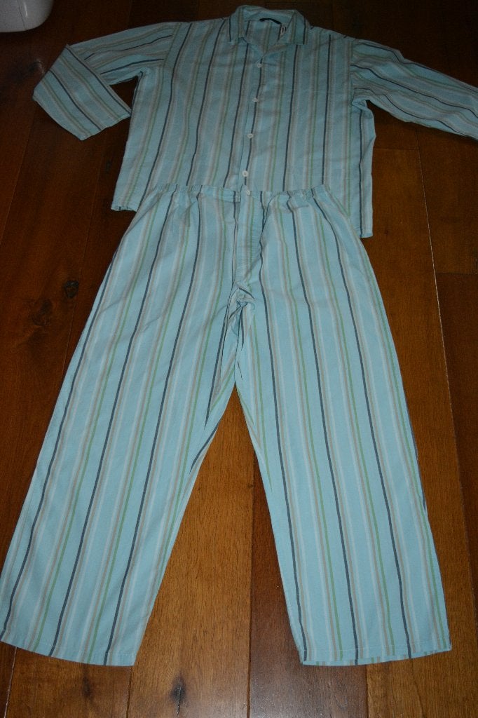 Hema, katoenen streep pyjama jasje en broek, mt XL, Kleding | Heren, Ophalen of Verzenden, Zo goed als nieuw, Maat 56/58 (XL)