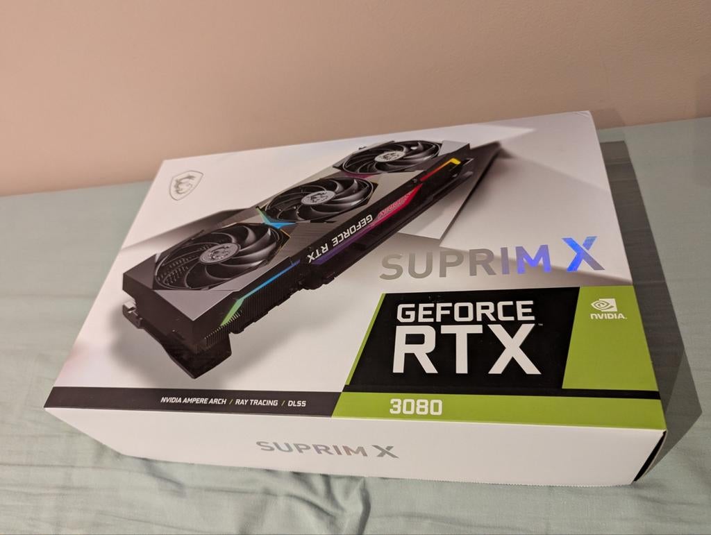 MSI GeForce RTX 3080 SUPRIM X, Ophalen, GDDR6, PCI-Express 4, Zo goed als nieuw