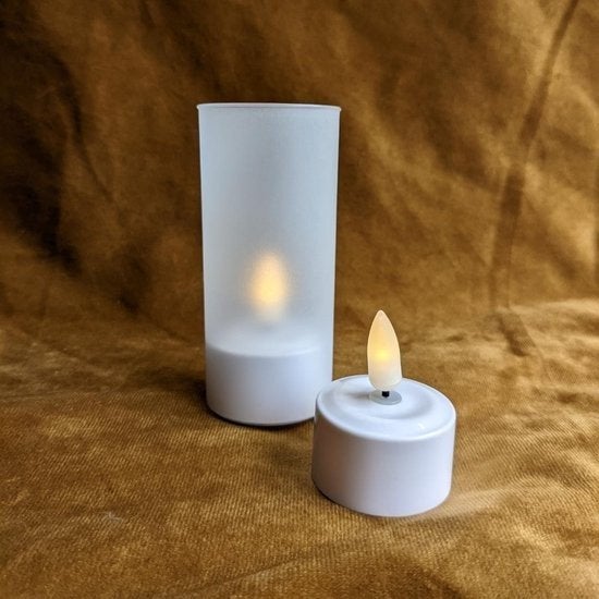 Waxine(led)lichthouders, 4 st, Huis en Inrichting, Woonaccessoires | Kandelaars en Kaarsen, Ophalen, Nieuw, Overige materialen