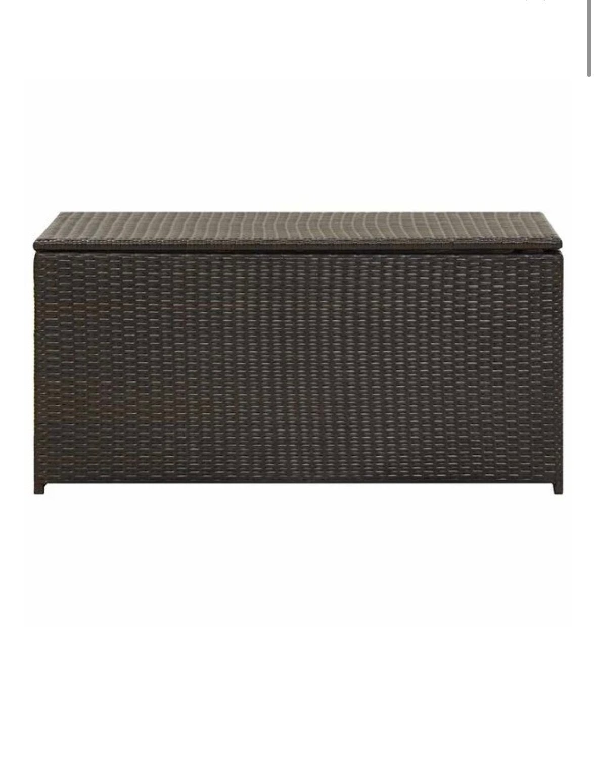 Tuinbox 100x50x50 cm poly rattan bruin, nieuw, Tuin en Terras, Tuinmeubel-accessoires, Nieuw, Ophalen of Verzenden