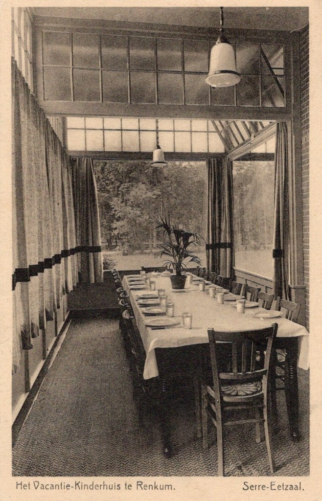 Renkum, Vacantie-Kinderhuis. Serre-Eetzaal.(63), Verzenden, 1920 tot 1940, Gelopen, Gelderland