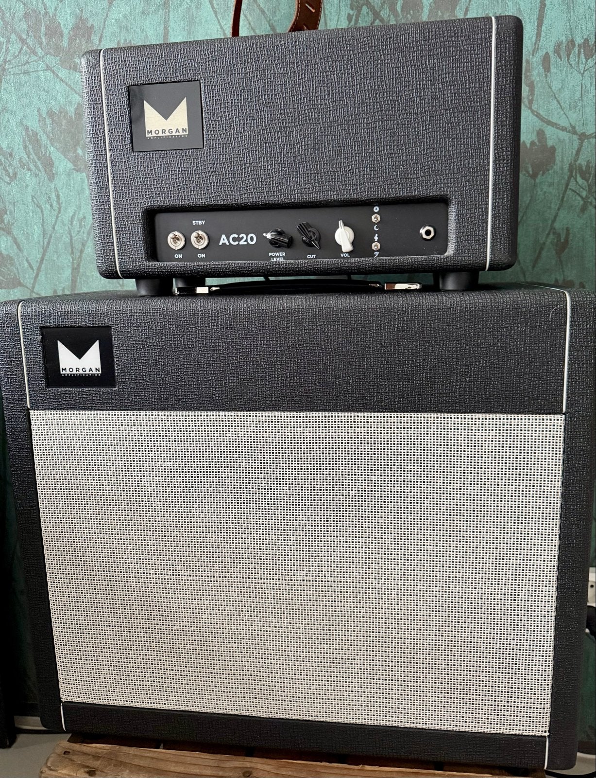 Morgan AC20 Head met 1x12 Gold Celestion Cabinet, Ophalen, Zo goed als nieuw, Gitaar, Minder dan 50 watt