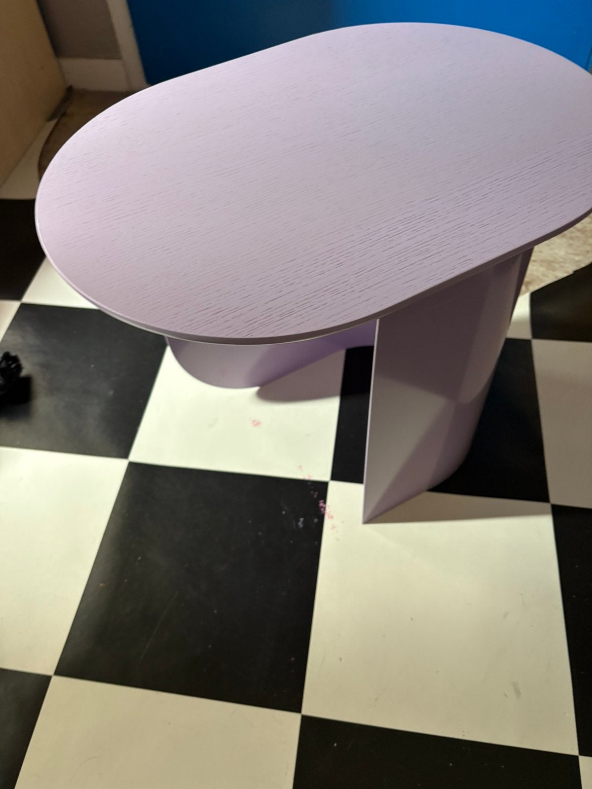 Fest bijzettafel lila, Huis en Inrichting, Minder dan 55 cm, Design, Rond, Zo goed als nieuw