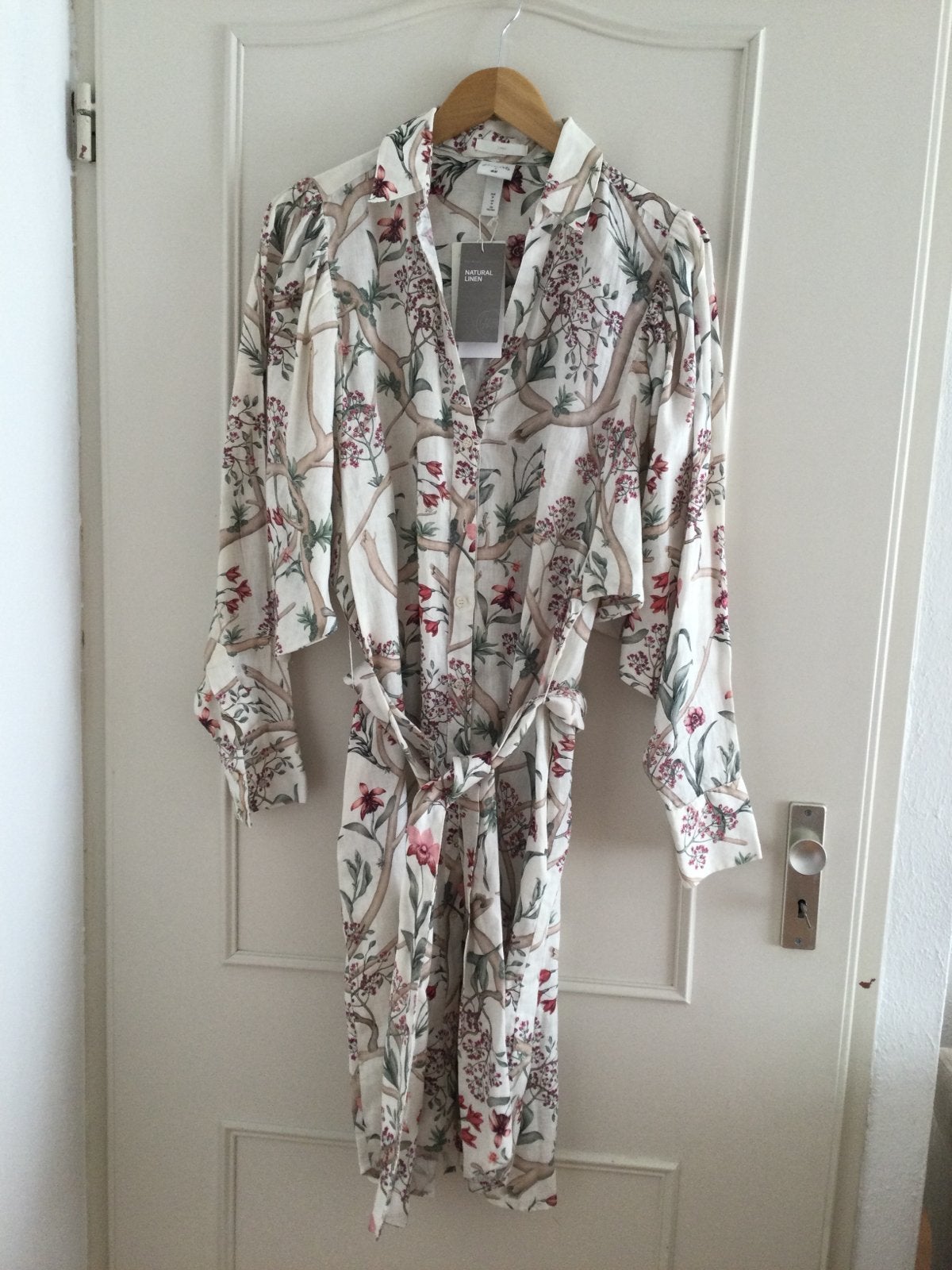 H&M x Johanna Ortiz Linnen Jurk - Nieuw met kaartjes, Kleding | Dames, Jurken, Maat 38/40 (M), Meerkleurig, Nieuw, Ophalen of Verzenden