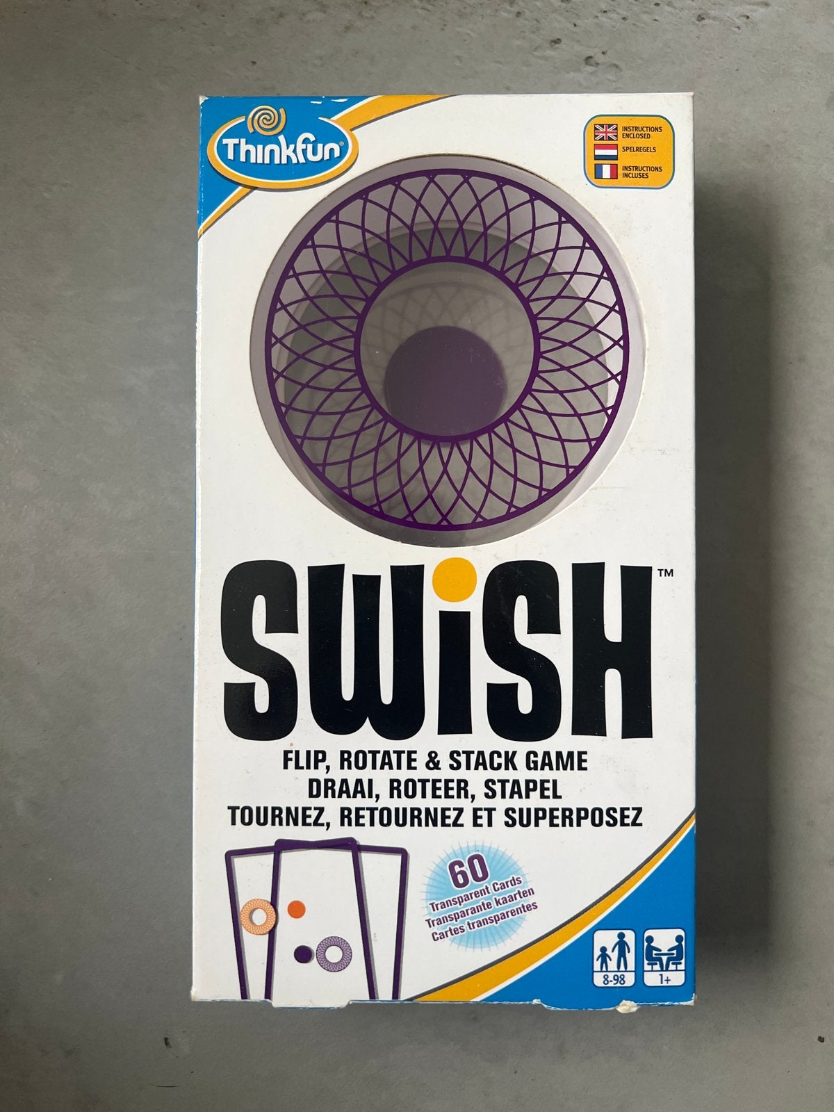 Swish - Flip, Rotate & Stack Game van Thinkfun, Een of twee spelers, Ophalen, Nieuw, Reisspel