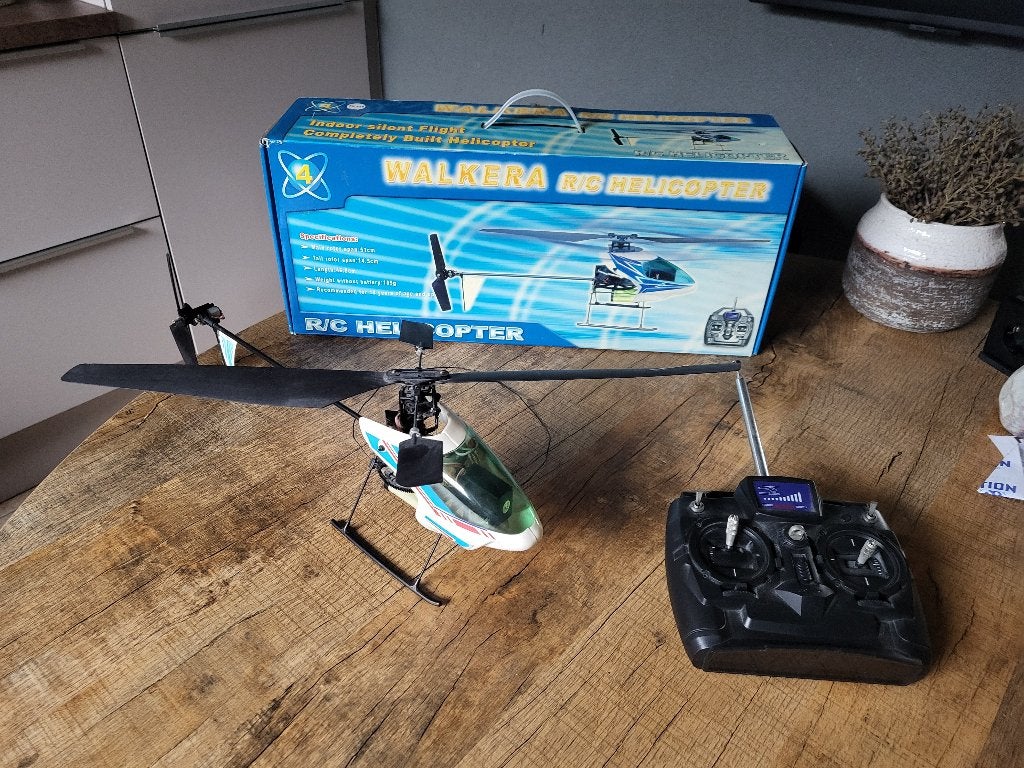 afstandbestuurbare helicopter, Ophalen, Zo goed als nieuw