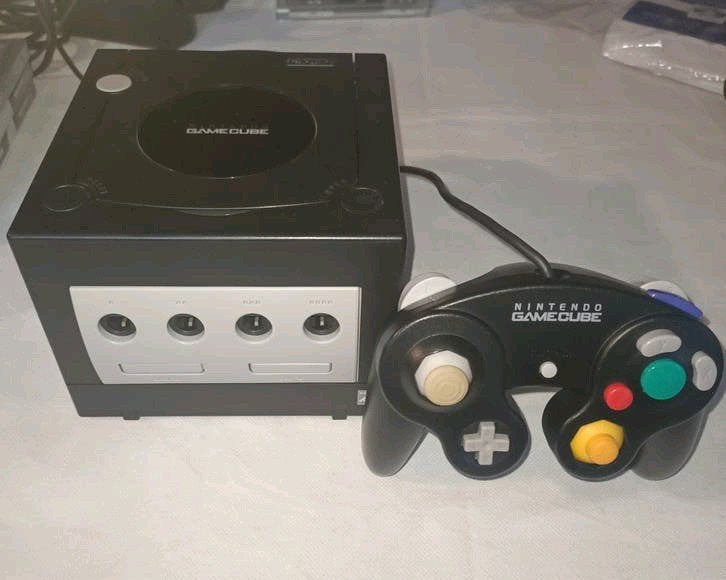 Nintendo GameCube met spellen, Spelcomputers en Games, Spelcomputers | Nintendo GameCube, Zwart, Ophalen of Verzenden, Met 1 controller