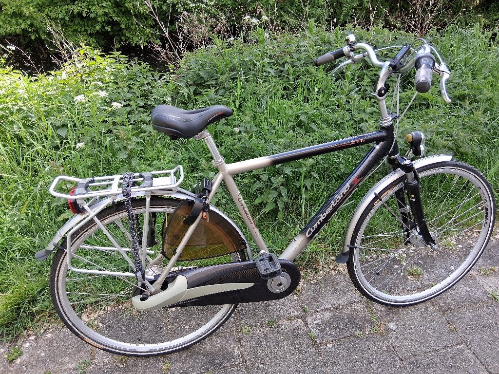 Herenfiets Cumberland 7 v, Fietsen en Brommers, Fietsen | Heren | Herenfietsen, Velgrem, Versnellingen, Zo goed als nieuw, 53 tot 57 cm