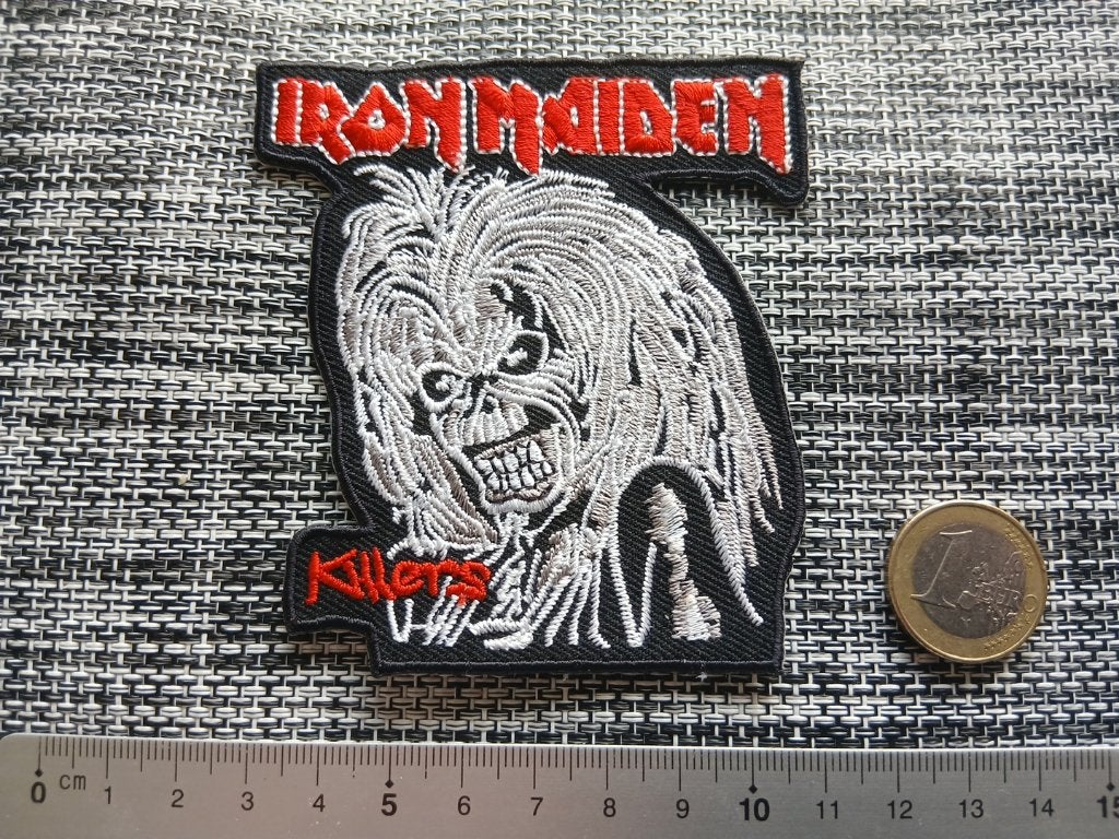 Iron Maiden shaped killers patch 60, Verzamelen, Muziek, Artiesten en Beroemdheden, Ophalen of Verzenden, Nieuw, Kleding