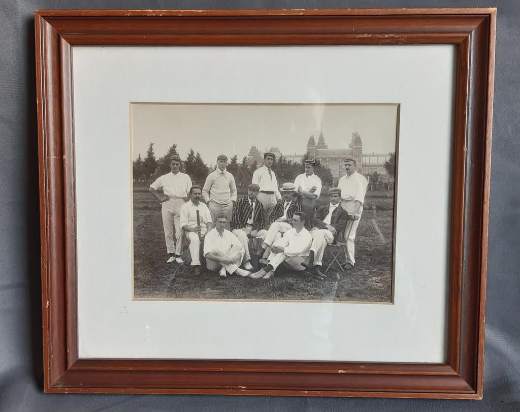 Historische Foto: Cricket Team VRA, Rijksmuseum, Amsterdam, Ophalen of Verzenden