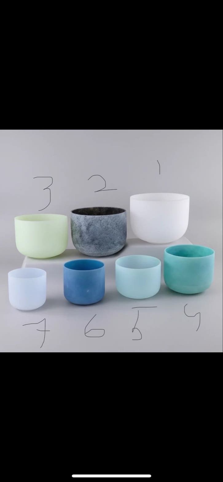 Kristallen Klankschalen Set 432hz Aarde Tonen