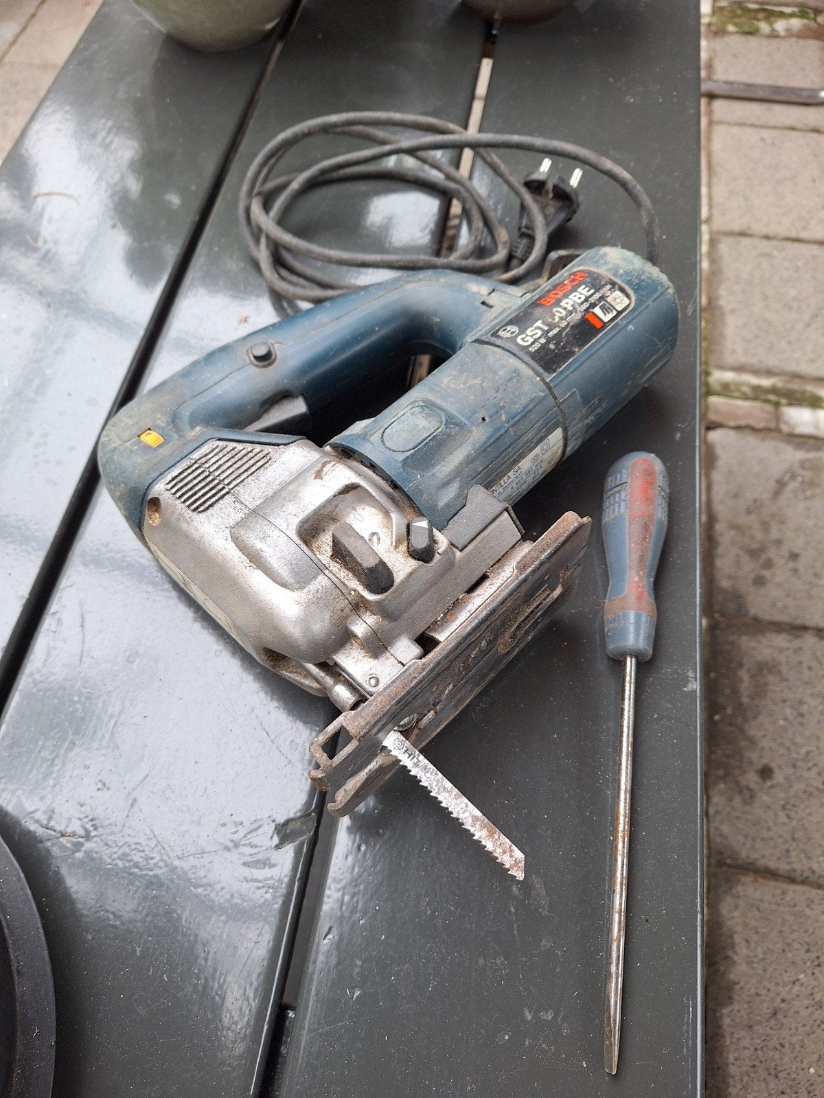 decoupeerzaag bosch GST 60 PBE, Ophalen of Verzenden, Gebruikt, Minder dan 700 watt, Haakse handslijpmachine