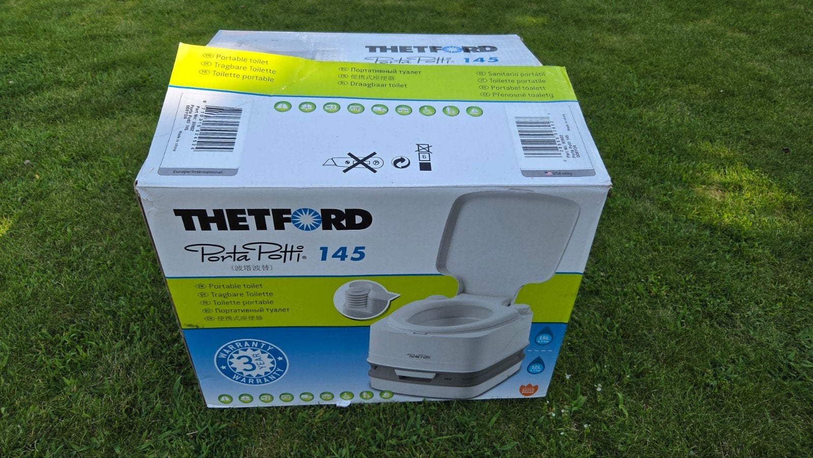 Thetford Porta Potti 145 draagbaar toilet, Ophalen, Zo goed als nieuw
