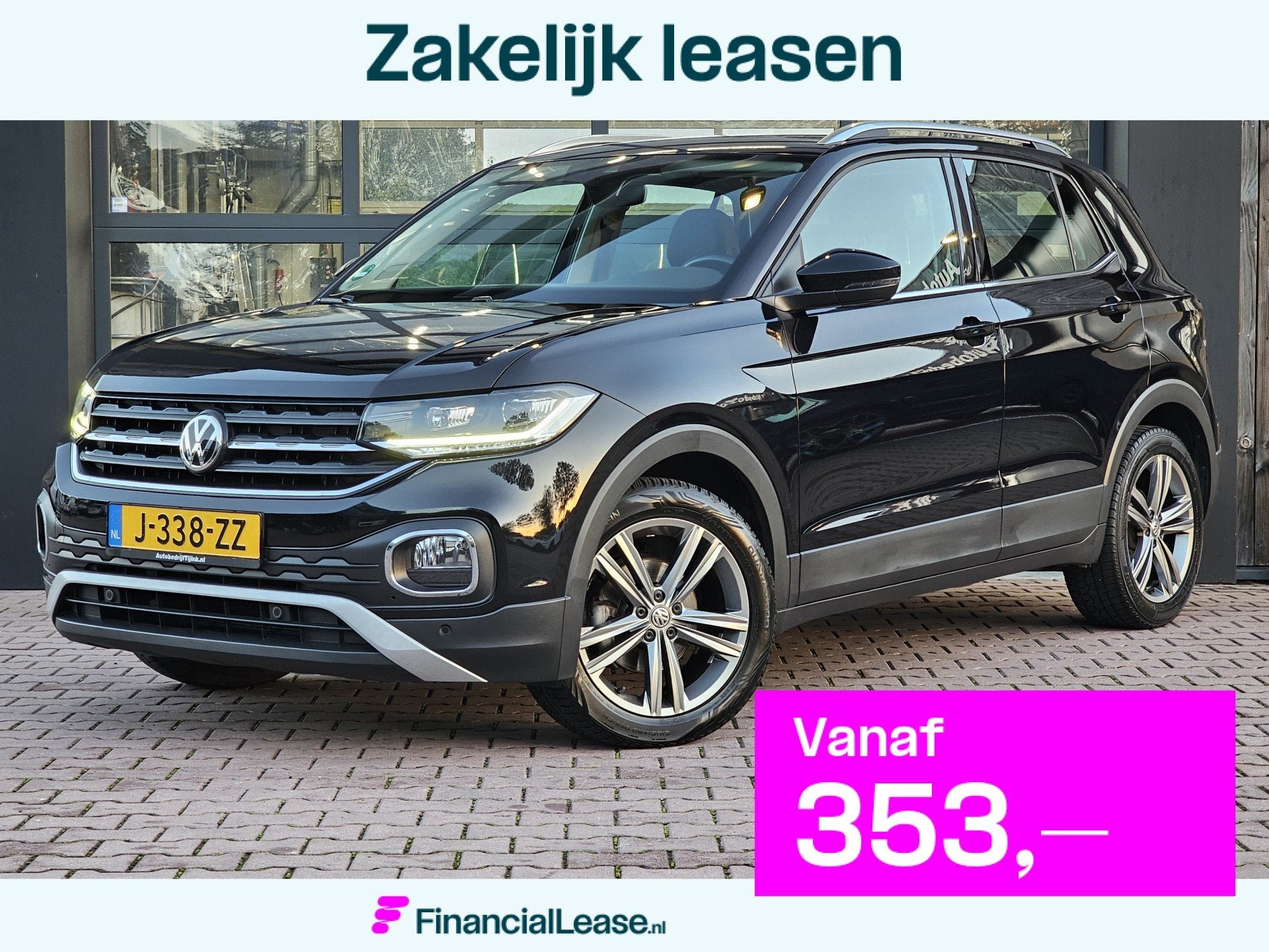 Volkswagen T-Cross 1.0 TSI Style | Automaat | LED | Trekhaak, Gebruikt, Met garantie (alle), 116 pk, Zwart