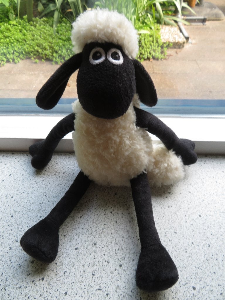 Shaun the Sheep Aardman meet ca 30 cm totaal, Overige typen, Wasbaar, Ophalen of Verzenden, Zo goed als nieuw