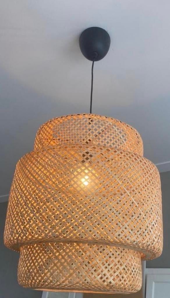 IKEA Sinnerlig hanglamp groot model, perfecte staat, Ophalen of Verzenden, Zo goed als nieuw, Hout, 50 tot 75 cm
