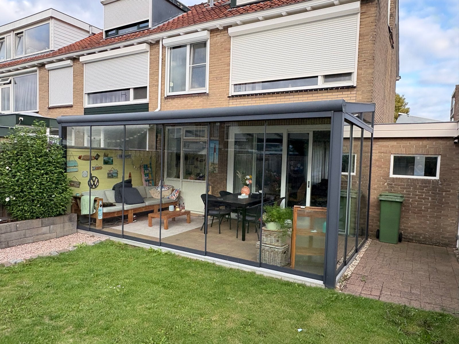 Gumax Tuinkamer/Serre 3x6m met zonwering en spotjes, Ophalen, Zo goed als nieuw, Serre