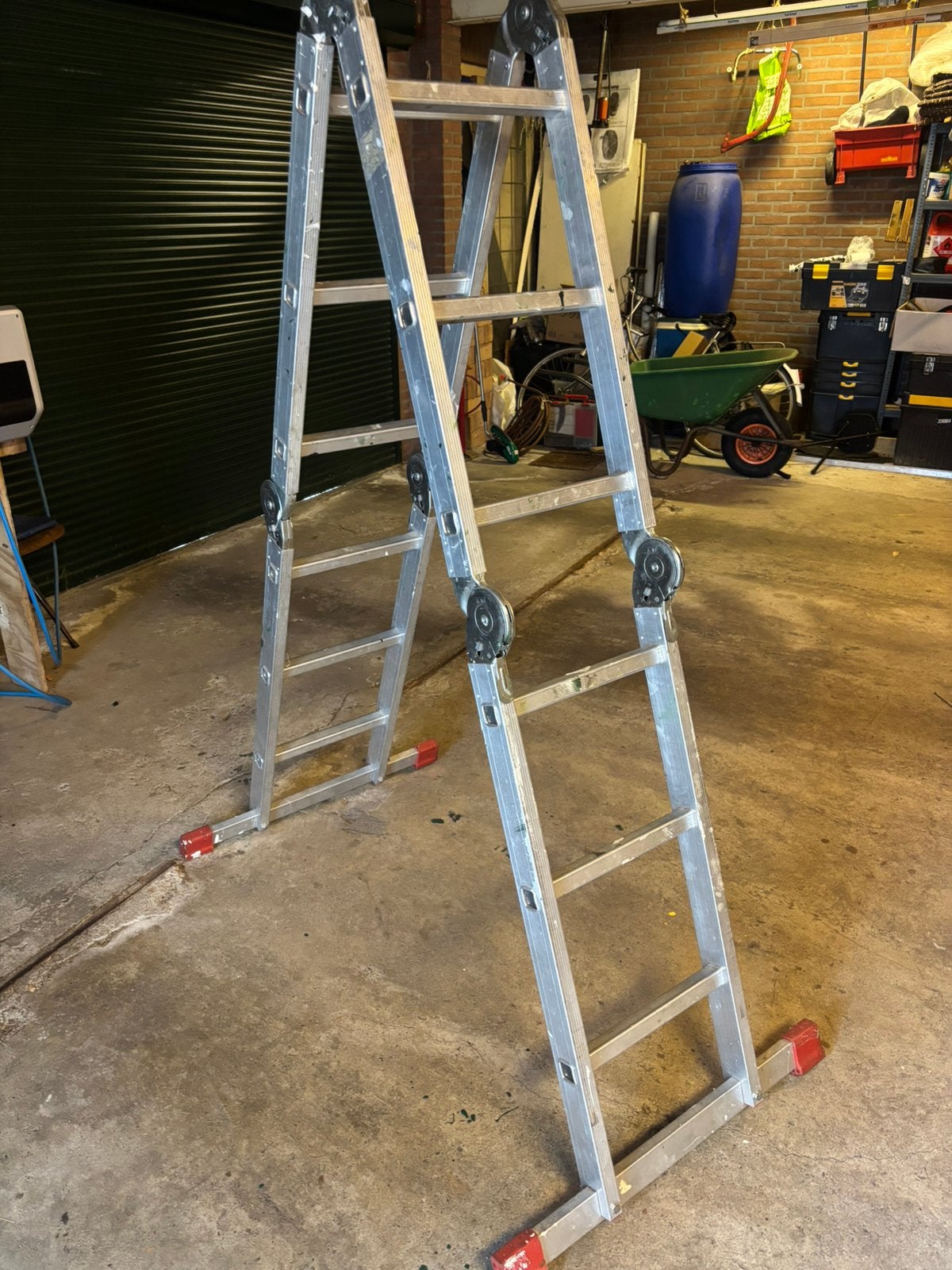 Aluminium multifunctionele ladder, Ophalen