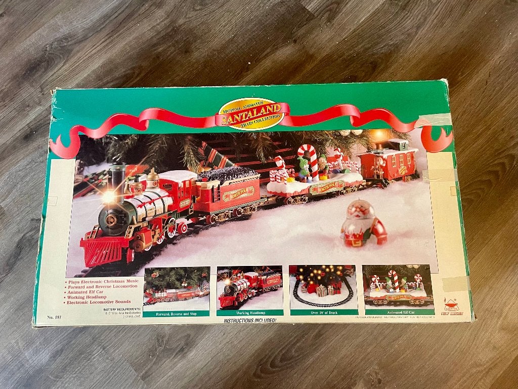 Vintage kersttrein, Ophalen of Verzenden, Gebruikt