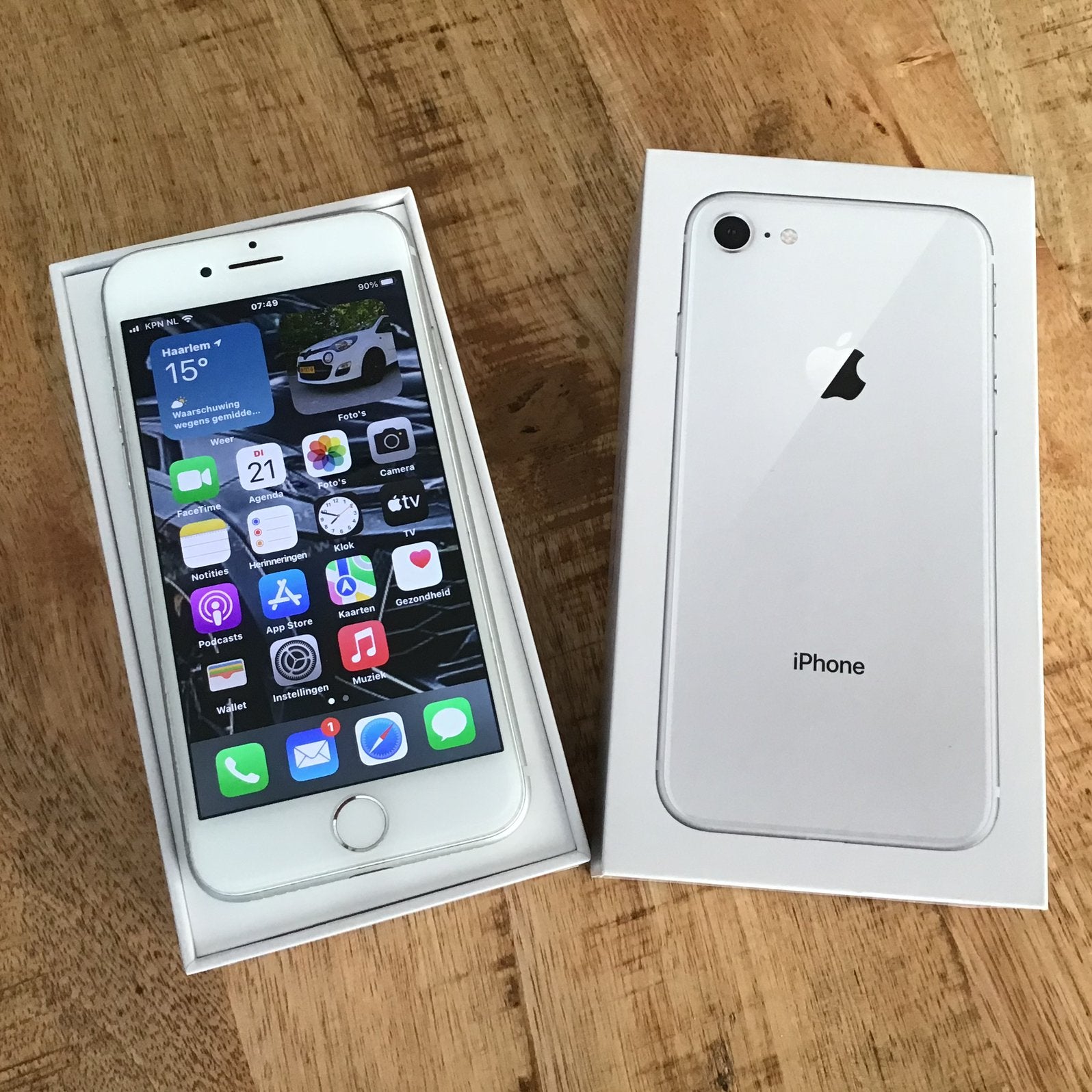 Mooie iphone 8 32gb compleet met doos, Telecommunicatie, Zwart, 32 GB, Ophalen of Verzenden, Zo goed als nieuw
