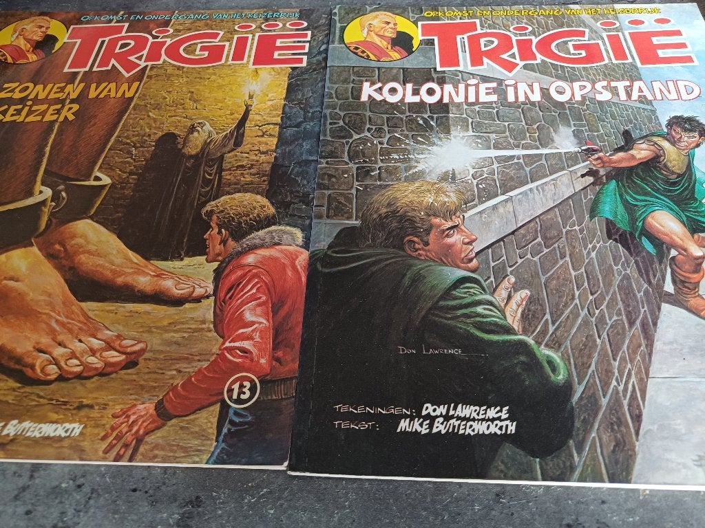 9x TRIGIE, Eén stripboek, Ophalen of Verzenden, Gelezen