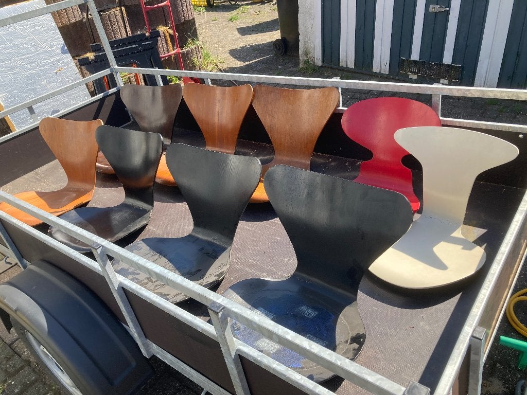 Arne Jacobsen vlinderstoel kuipjes - gratis!, Antiek en Kunst, Ophalen