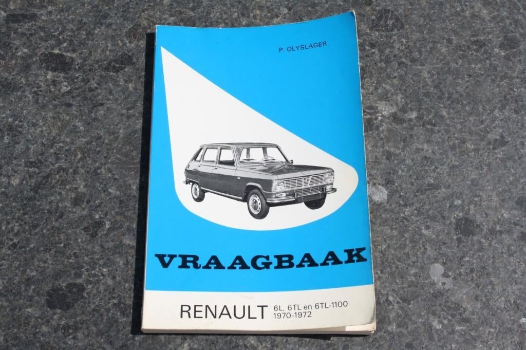 vraagbaak   RENAULT 6     1970 / 1972, Ophalen of Verzenden