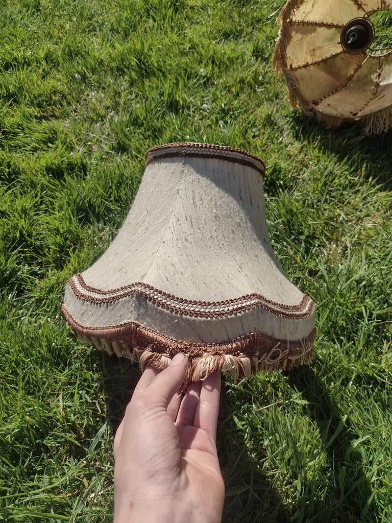 Vintage lapemnkap beige met bruin retro, Dieren en Toebehoren, Ophalen of Verzenden