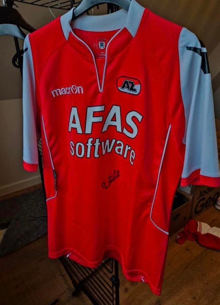 AZ shirt gesigneerd door Rasmus Elm, Ophalen of Verzenden, Zo goed als nieuw, AZ, Shirt