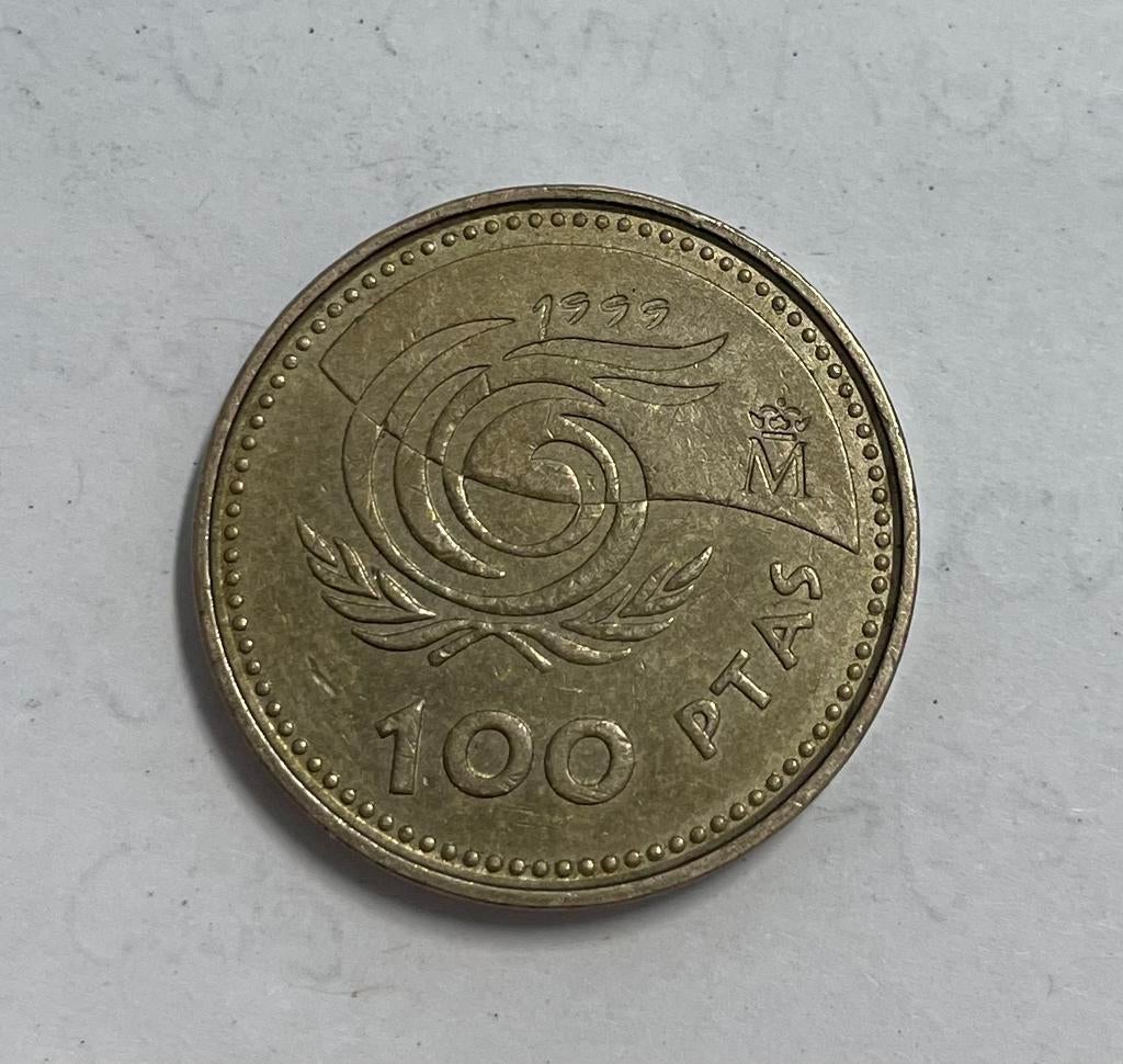 100 pesetas Spanje 1999, Ophalen of Verzenden, Overige landen