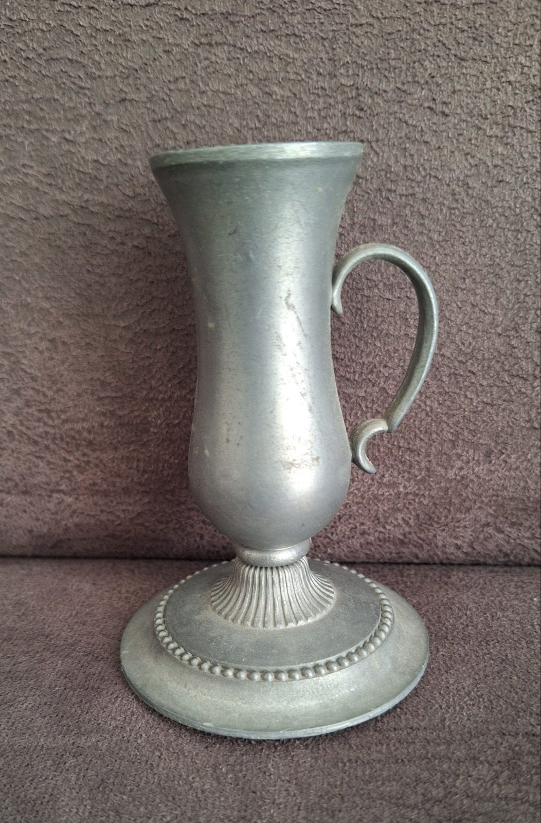 Antieke tinnen kandelaar, Ophalen of Verzenden