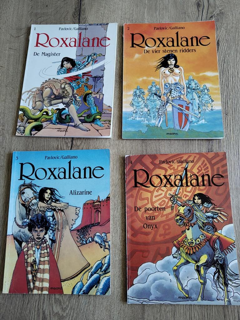 Roxalane stripboeken - Complete serie 1-4, Boeken, Complete serie of reeks, Ophalen of Verzenden, Gelezen, Pavlovic/Galliano