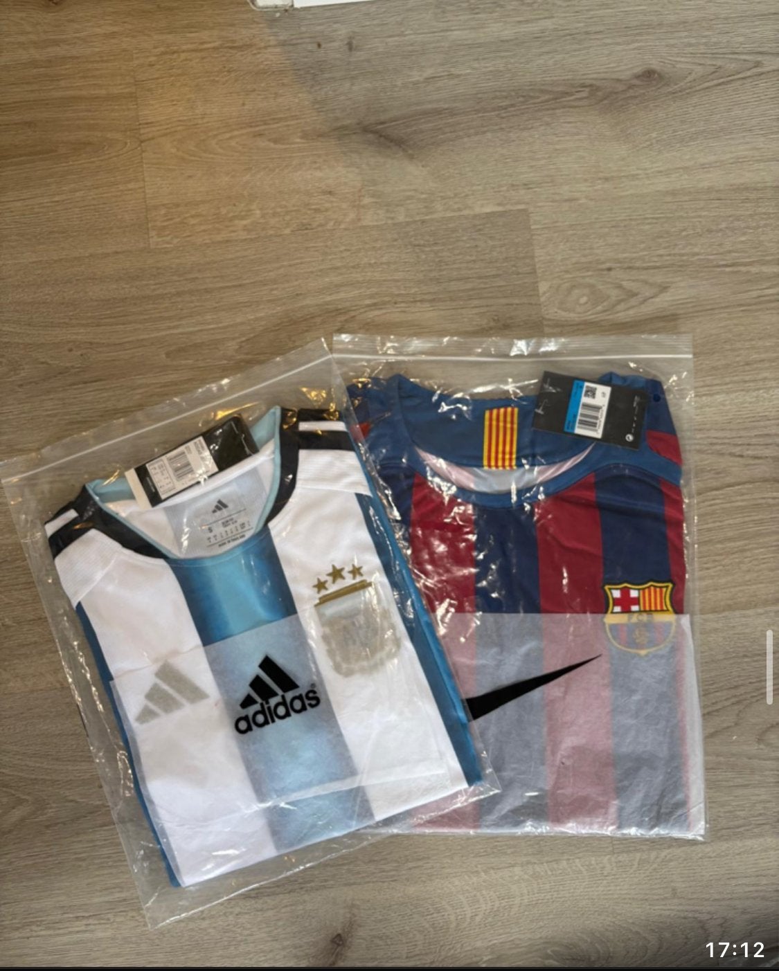Voetbalshirts: Argentinië en FC Barcelona (Nieuw), Wit, Nieuw, Overige maten, Ophalen of Verzenden