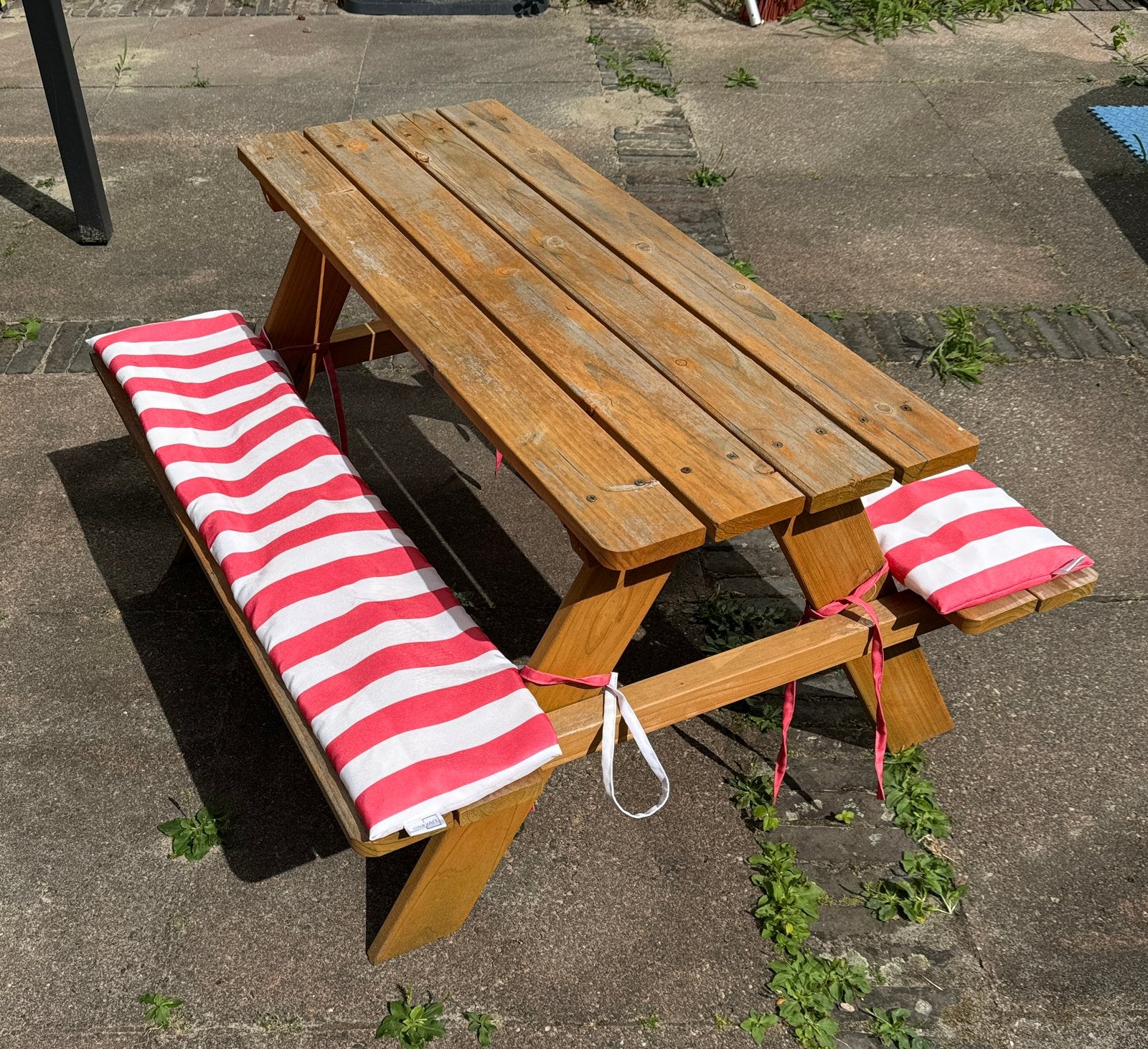 Houten Kinder picknicktafel, Tuin en Terras, Picknicktafels, Gebruikt, Rechthoekig, Hout, Kinderpicknicktafel, Ophalen
