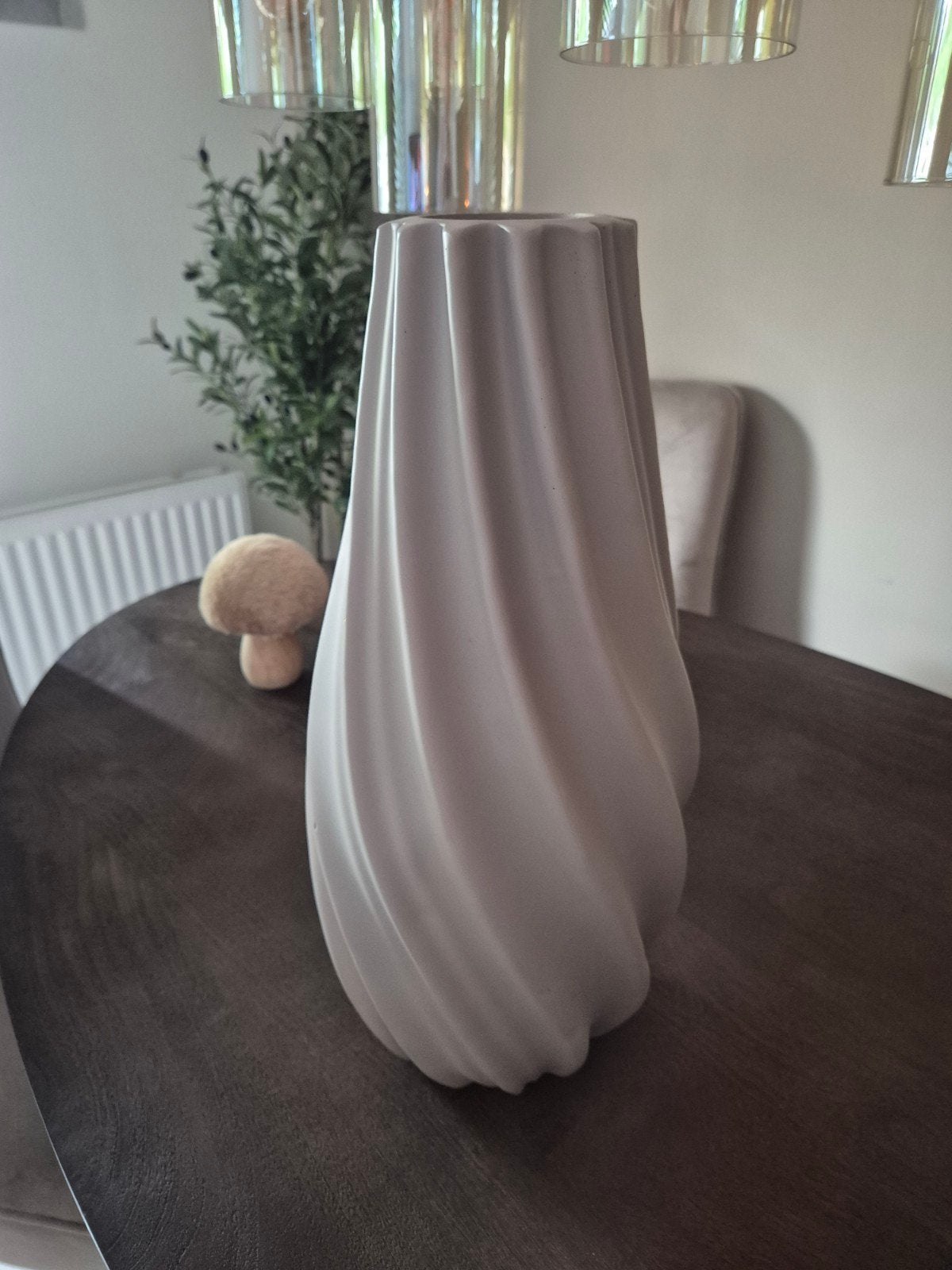 Beige vaas, Ophalen, Nieuw, Beige, Accessoires