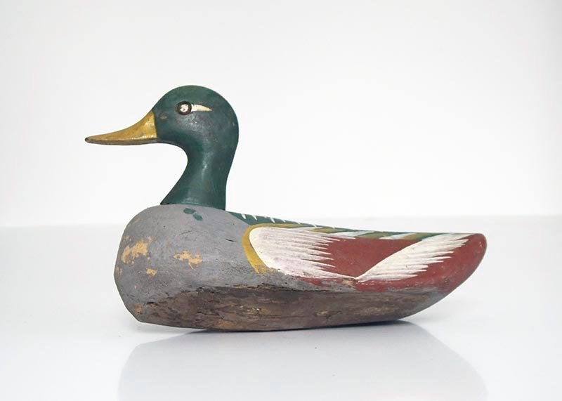 Handgemaakte houten lokeend, Antiek en Kunst, Ophalen of Verzenden