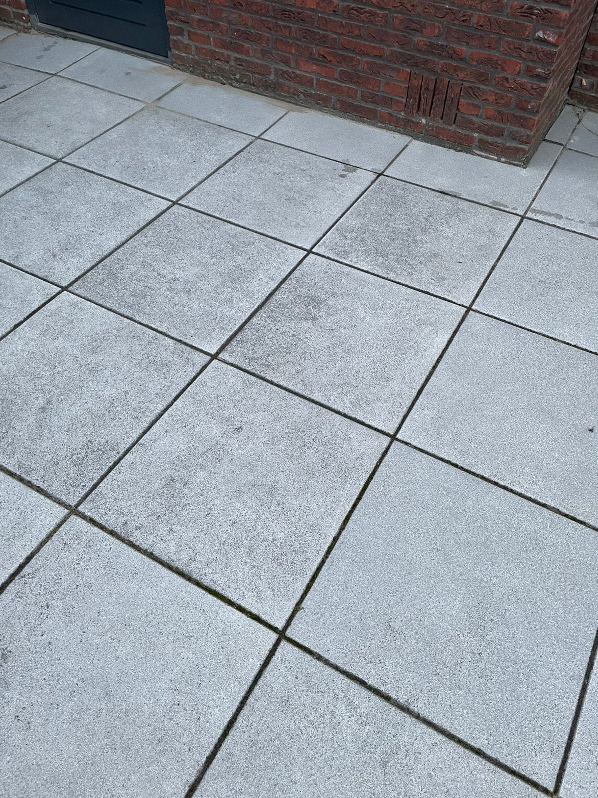 Ongeveer 11,5 m2 60x60 gecoate grijze betontegels, Tuin en Terras, Ophalen, Gebruikt, 10 m² of meer, Beton