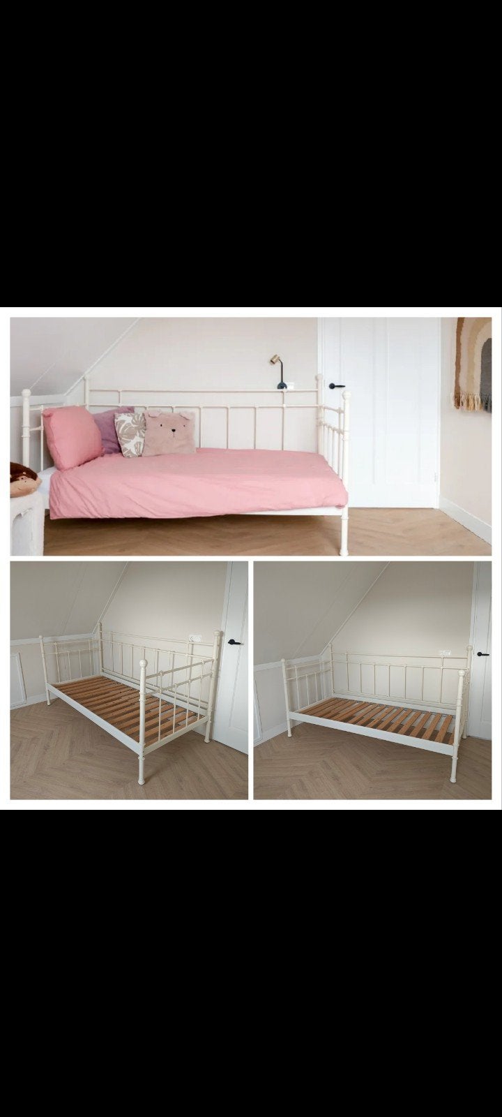 Meisjesbed / bed 200x90, Ophalen, Gebruikt, 90 cm, Eenpersoons
