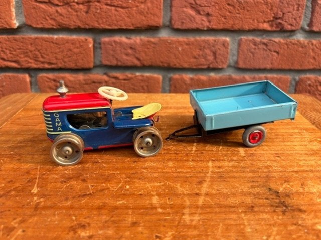 Gama tractor met aanhanger., Antiek en Kunst, Ophalen of Verzenden