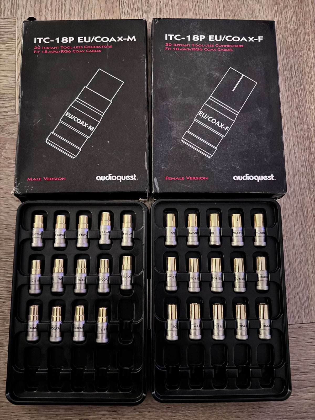 Audioquest coax perspluggen, Audio, Tv en Foto, Ophalen of Verzenden, Nieuw