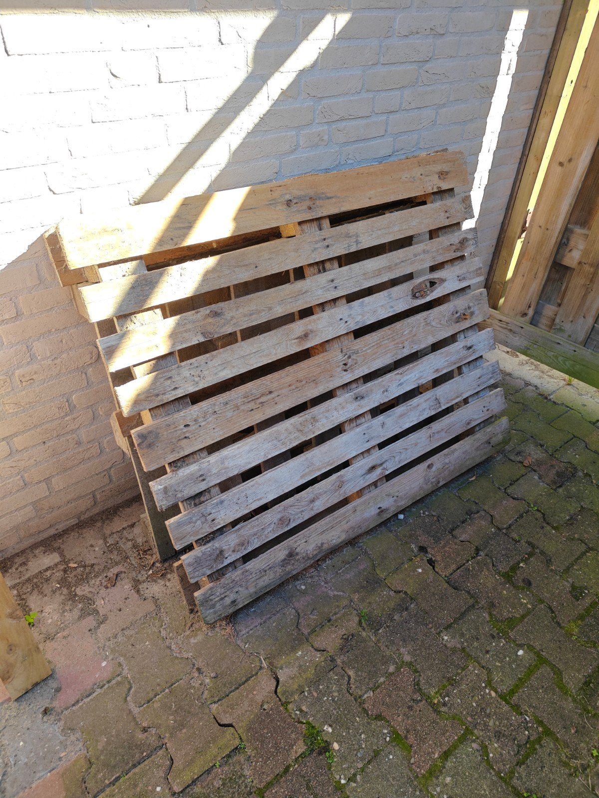 Houten Pallets 120x100 cm - 3 stuks, Doe-het-zelf en Verbouw, Ophalen, Gebruikt, 50 mm of meer, Minder dan 200 cm