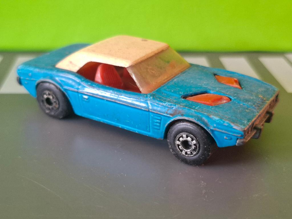 Matchbox 1 - Dodge Challenger [blauw] 1/60, Hobby en Vrije tijd, Modelauto's | Overige schalen, Gebruikt, Auto, Ophalen of Verzenden