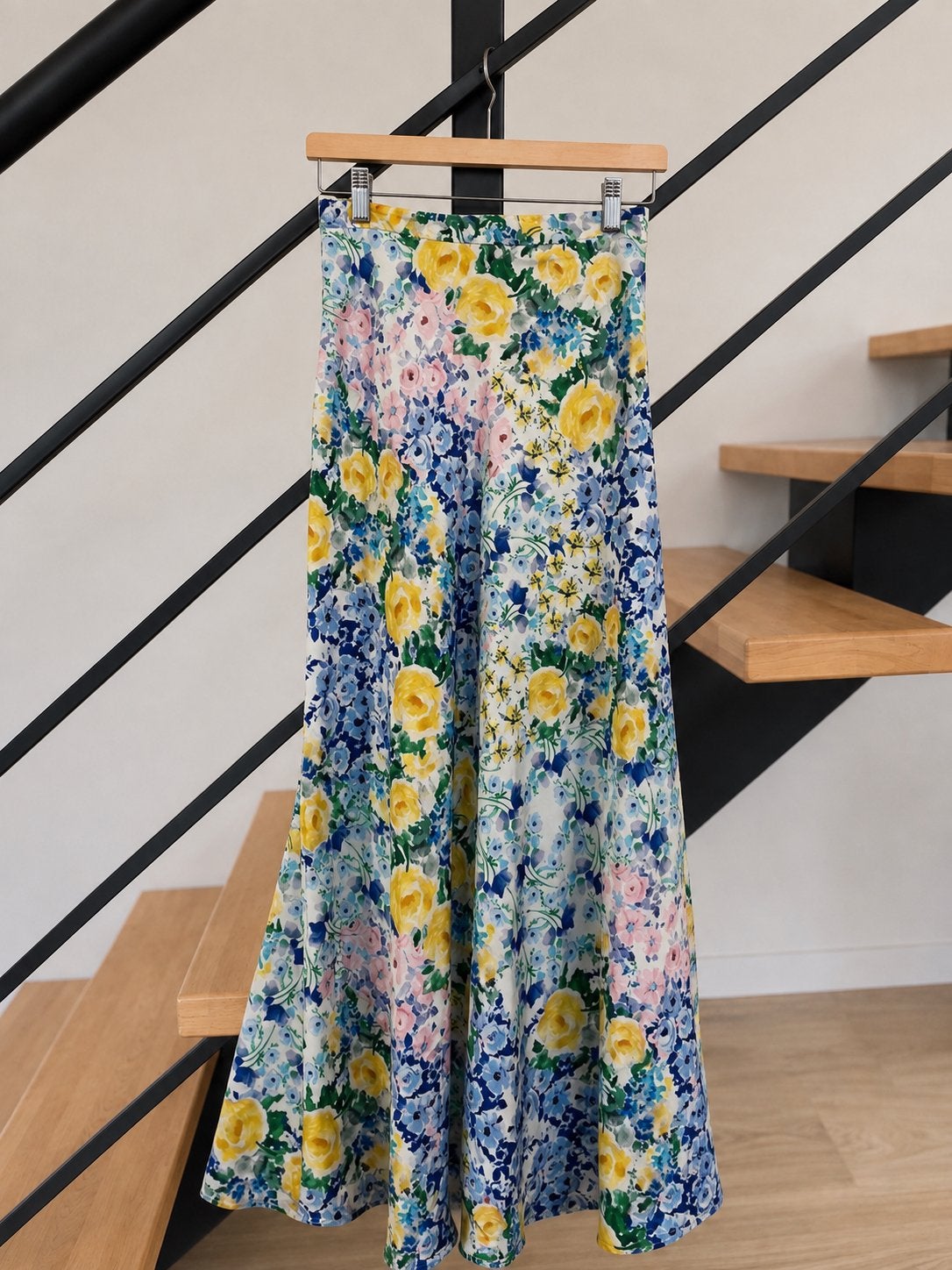 Zara bloemenprint maxi rok - Maat XS, Kleding | Dames, Rokken, Geel, Nieuw, Ophalen of Verzenden, Maat 34 (XS) of kleiner