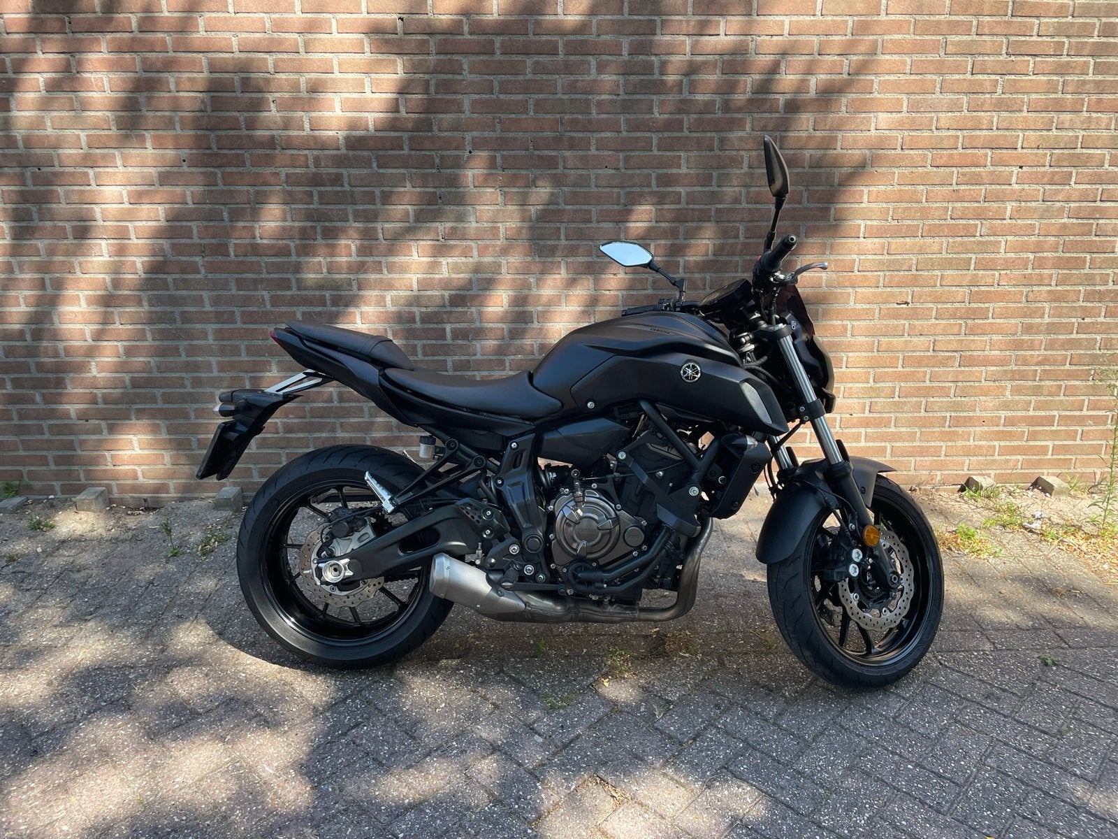 Yamaha MT-07 A2 – 2019 – 15.303 km – Mat zwart, Motoren, 2 cilinders, Gebruikt, Particulier, Meer dan 35 kW
