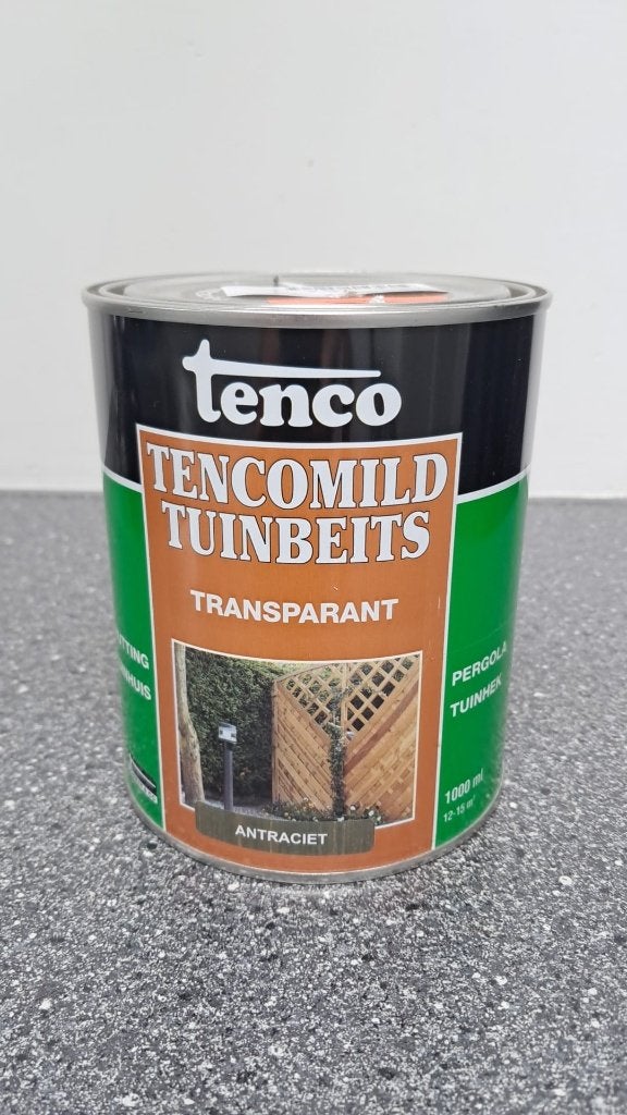 Tenco Steigerhoutbeits White Wash transparant / 1 Liter, Nieuw, Beits, Ophalen of Verzenden, Grijs