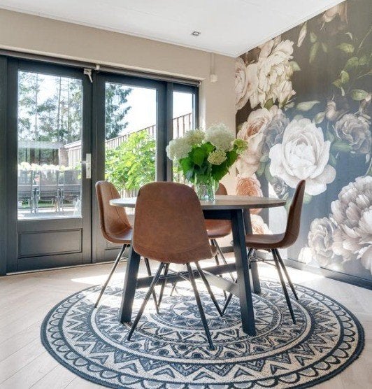 Ronde eettafel 120 cm van Leen Bakker, Huis en Inrichting, Ophalen, Gebruikt, Rond, Vier personen