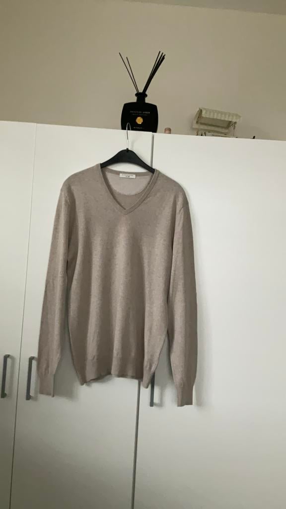 Van Gils trui! Prachtige kwaliteit, Kleding | Heren, Ophalen of Verzenden, Zo goed als nieuw, Maat 48/50 (M), Beige