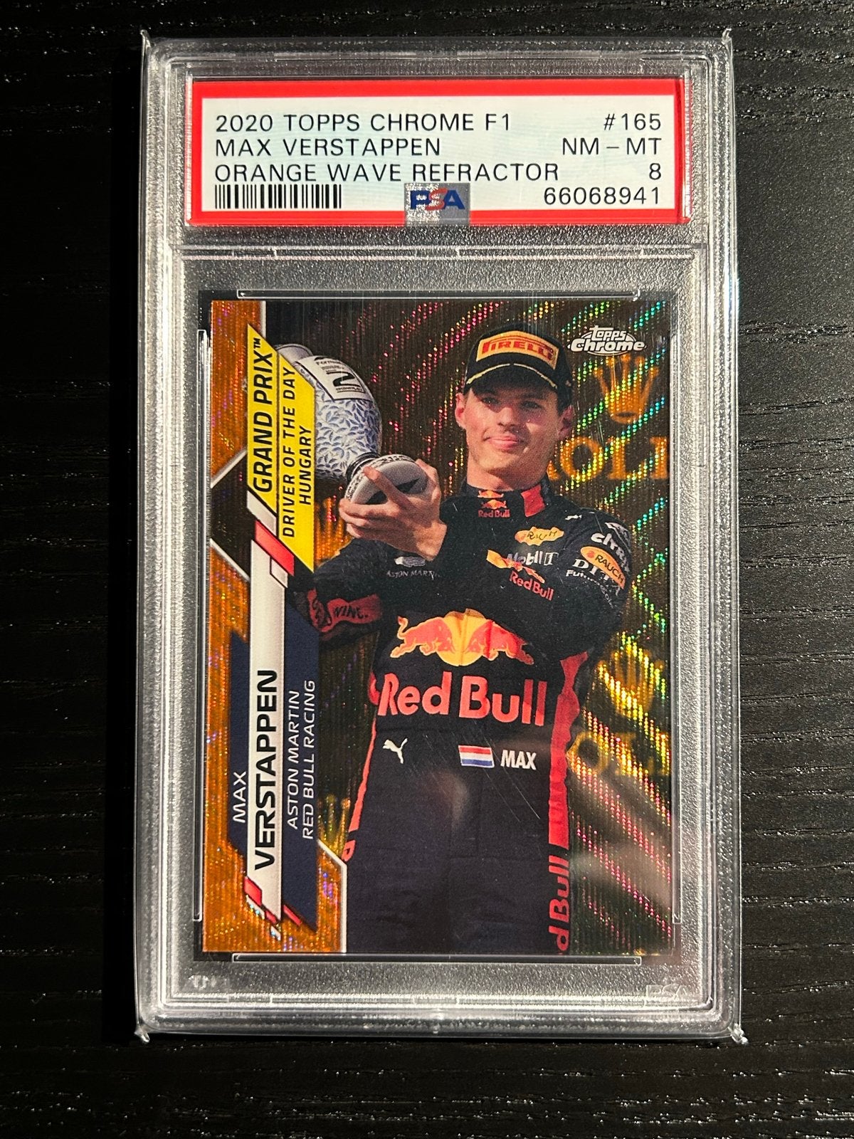2020 Topps Chrome F1 Max Verstappen Orange Wave Refractor, Ophalen of Verzenden, Nieuw, Formule 1
